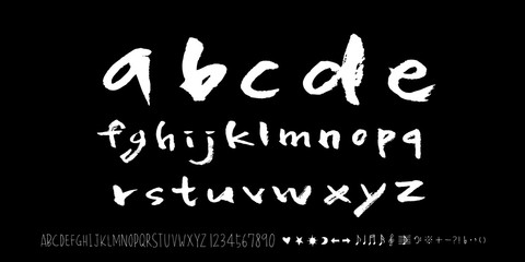 벡터 문자 / 손으로 쓴 글씨체