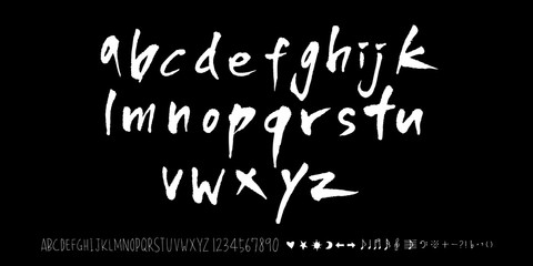 벡터 문자 / 손으로 쓴 글씨체