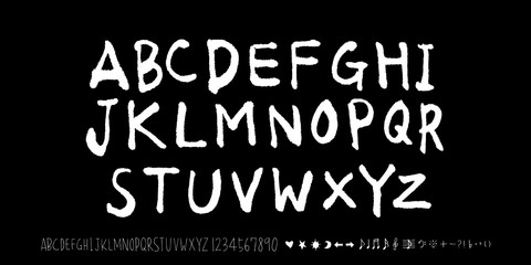 벡터 문자 / 손으로 쓴 글씨체