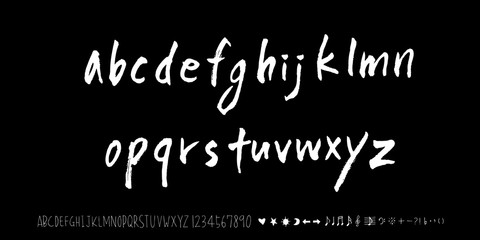 벡터 문자 / 손으로 쓴 글씨체