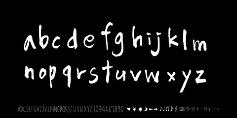 벡터 문자 / 손으로 쓴 글씨체