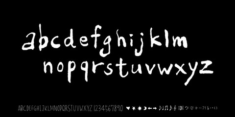 벡터 문자 / 손으로 쓴 글씨체
