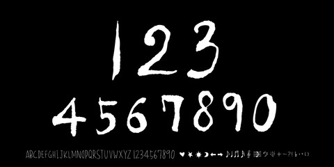 벡터 문자 / 손으로 쓴 글씨체