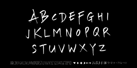 벡터 문자 / 손으로 쓴 글씨체