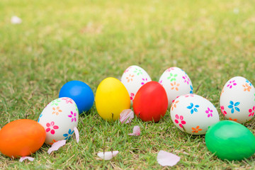 Easter egg, happy Easter sunday hunt holiday decorations
