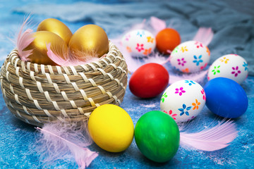 Easter egg, happy Easter sunday hunt holiday decorations