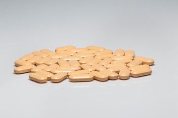 supplementary food or medicine on a white background.