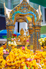 Thao Maha Brahma or Erawan shrine Important and popular places or landmark in Bangkok Thailand.