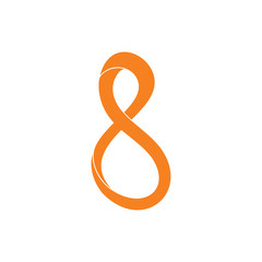Obraz premium abstract infinity curves 3d motion design logo vector