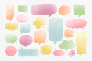 Empty speech bubbles