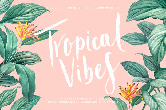 Tropical vibes poster
