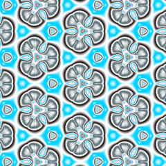 Abstract fractal geometric pattern, computer-generated illustration.