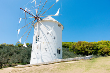 Greek windmill in Shodoshima Olive Park