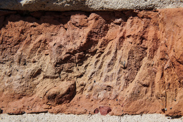 old brick broken background