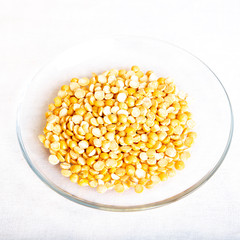 split pea isolated on white background