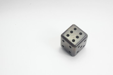 Dices on white background