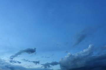 black cloud on blue night sky
