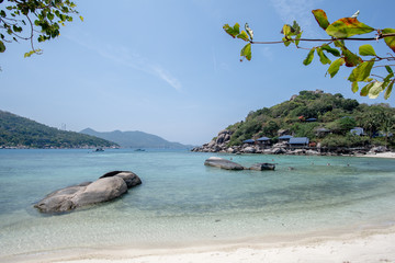 Fototapeta premium View of Nang Yuan island of Koh Tao island Thailand