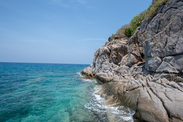 View of Nang Yuan island of Koh Tao island Thailand