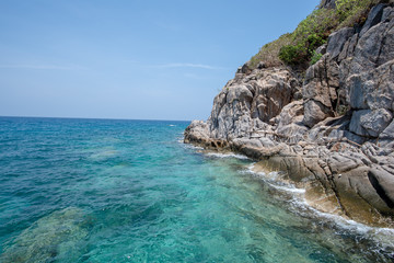View of Nang Yuan island of Koh Tao island Thailand