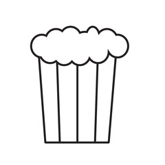 popcorn icon on white background. flat style. Monochrome style icon for your web site design, logo, app, UI. Pixel perfect popcorn symbol. popcorn sign.