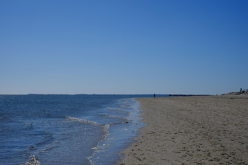 Breiter Strand an der Nordsee