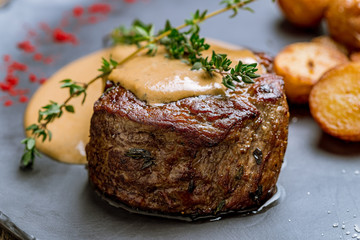 grilled steak filet Mignon - 263829467