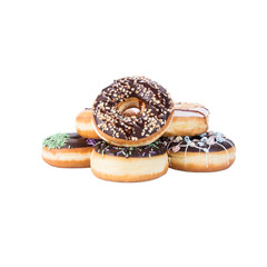 donut or donut with concept on a background.