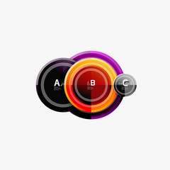 Circular pattern, abstract circles composition