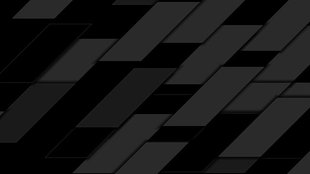 Abstract black geometric tiles tech motion background. Seamless loop. Video animation Ultra HD 4K 3840x2160