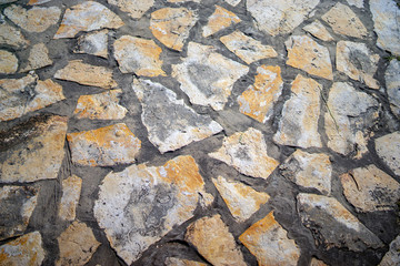 Stone wall, Mediterranean, Croatia, summer
