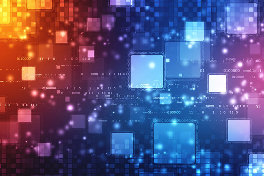 Binary Code Background, Digital Abstract technology background