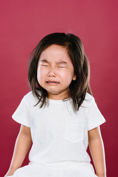 Portrait of crying girl