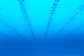 Underwater abstract of a swimming pool
