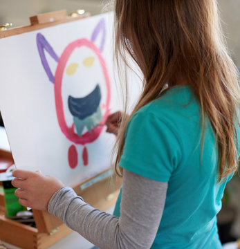 Girl drawing monsters psychology issues