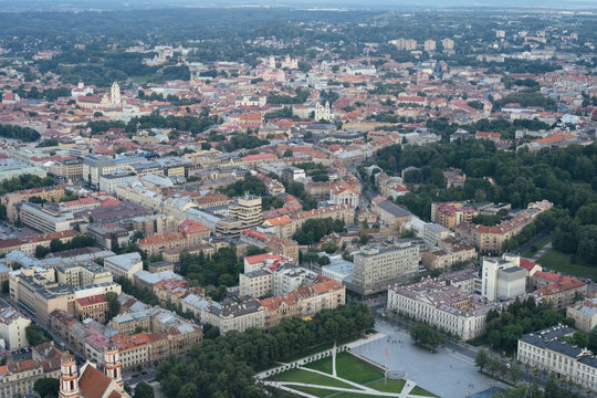 Aerial View Of Vilnius.