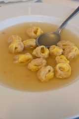 Soup with Dumplings, Food of Bocca di Magra Italy