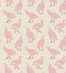 pink chicken seamless pattern