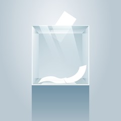 Ballot glass box
