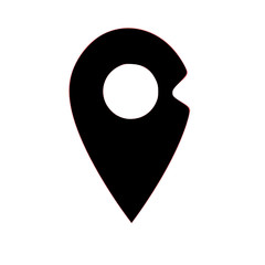 map pointer with pin icon