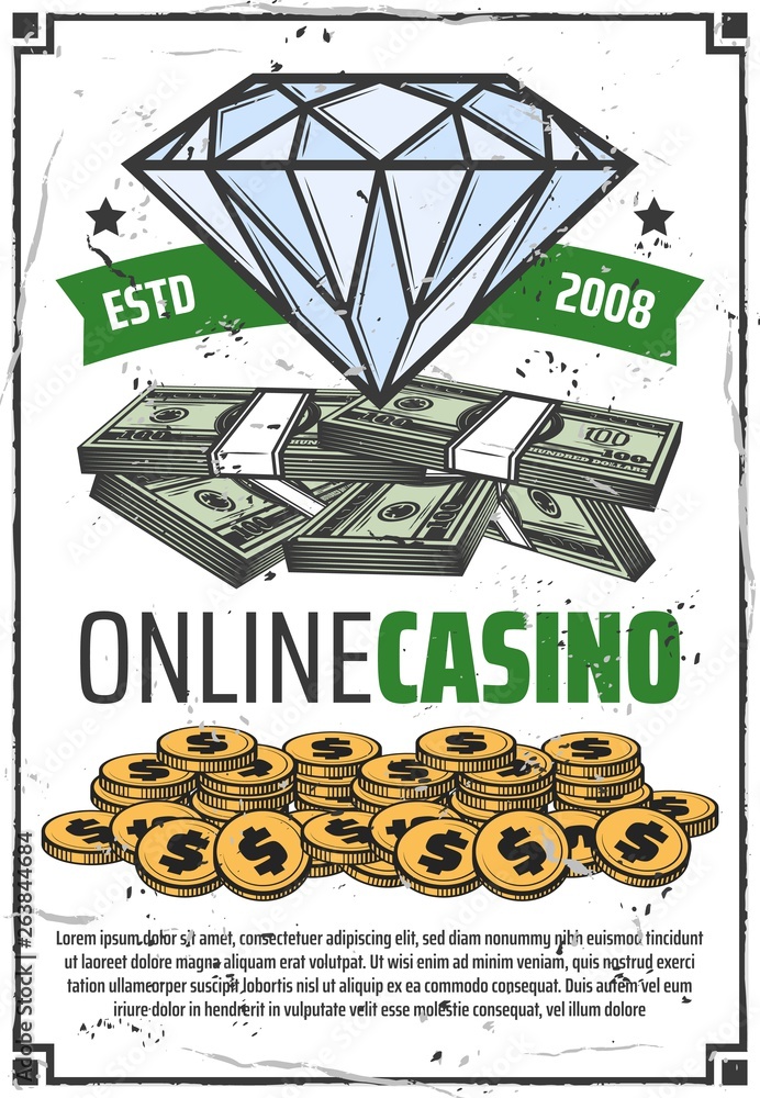 Wall mural online casino poker gambling game win