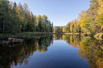 River landscape! Farnebofjarden national park in Sweden.