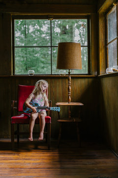 Little Girl Singing Her Heart out