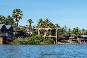 4000 Islands zone in Nakasong over the Mekong river in Laos
