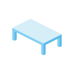 Table 3d vector isometric icon
