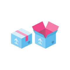 Package Delivery 3D Vector Isometric icon