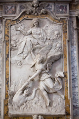 Details of Medieval Church Fosdinovo Tuscany Italy