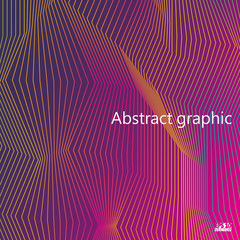 Graphic illustration with geometric pattern. Eps10 Vector illustration.