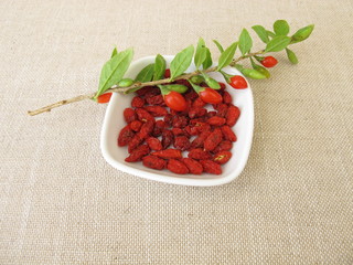 Getrocknete Goji-Beeren, Bocksdorn-Beeren 