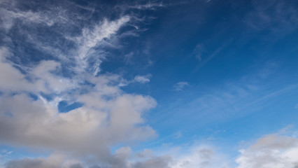 Blue sky and clouds